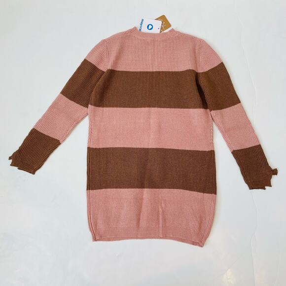 NWT Mayoral Size 16 Pink Stripe Sweater Dress - Picture 4 of 5